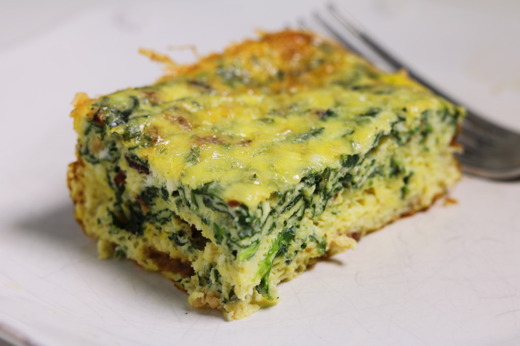 Spinach and Ricotta Egg Bake - Three Hungry Boys