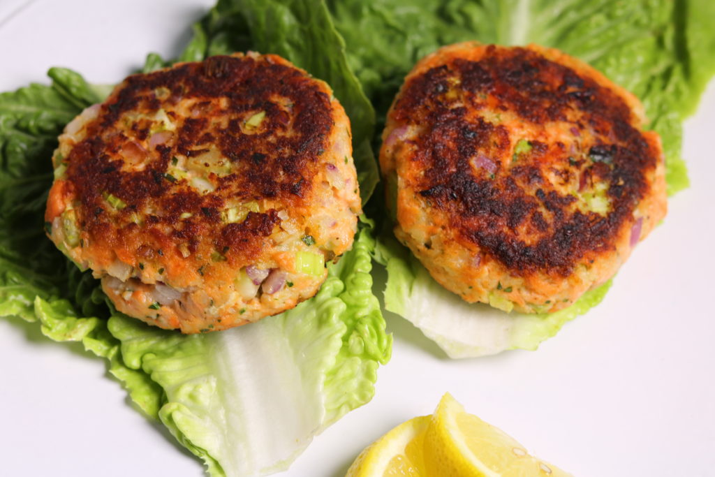 salmon patties - Three Hungry Boys