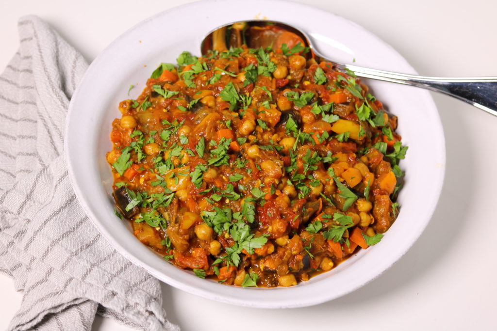 Mediterranean Eggplant Stew - Three Hungry Boys